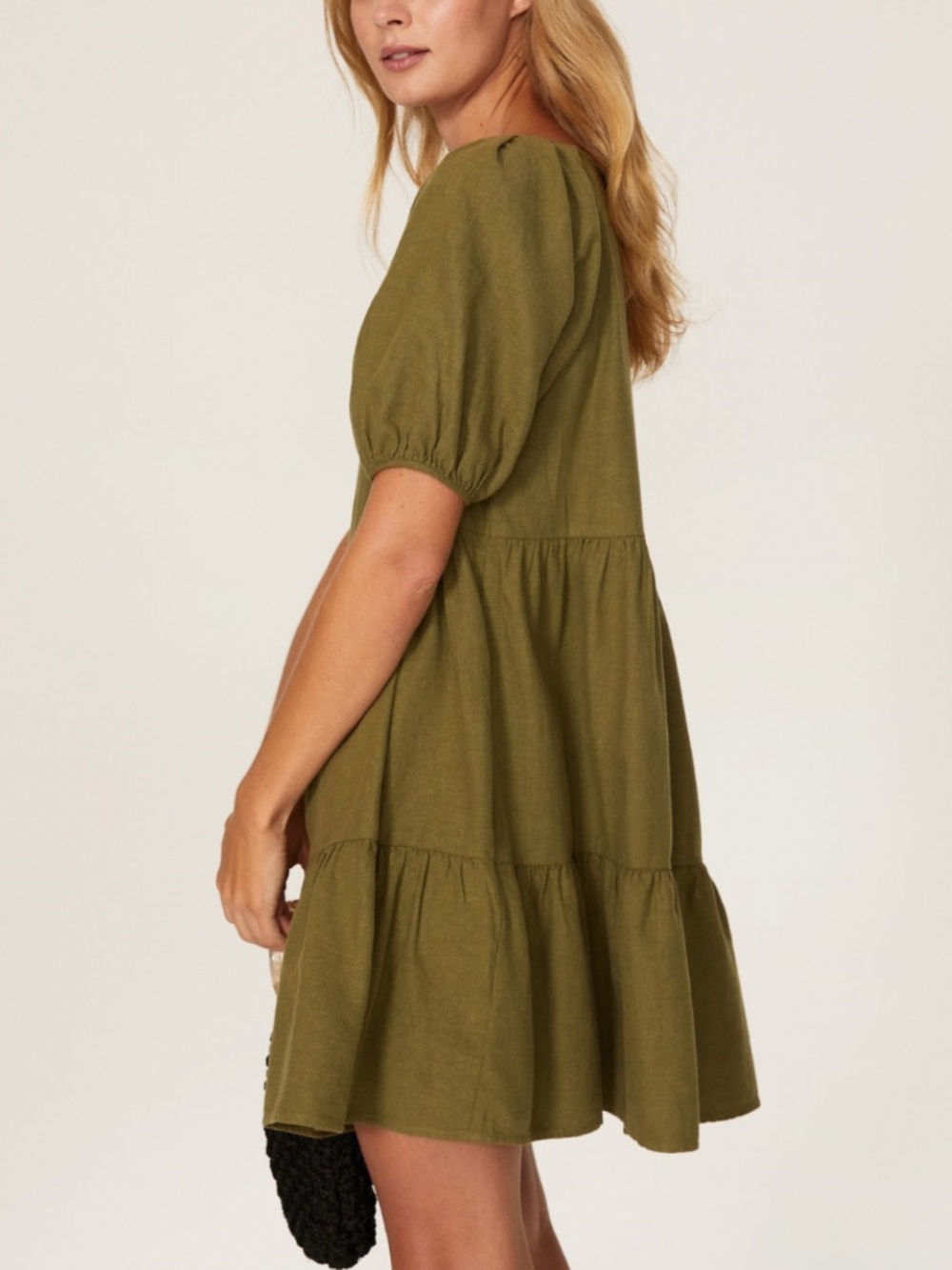 Madewell puff sleeve mini dress